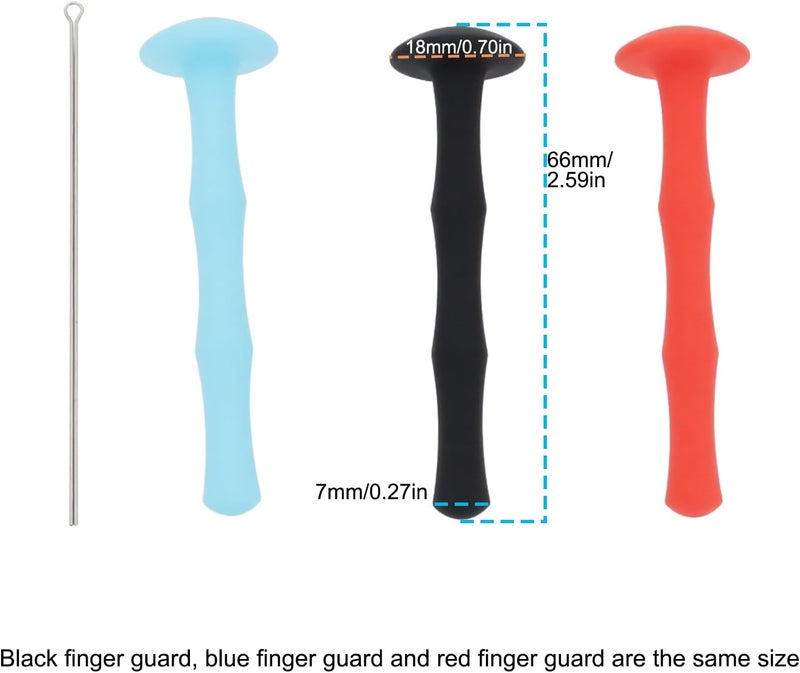 OTOTEC 3Pcs Bow String Finger Savers Silicone Finger Guard 6.6x1.8x0.7cm for Bowstring - Image 3